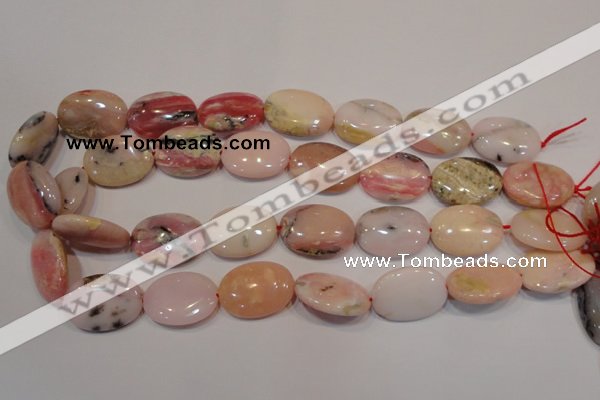 COP1026 15.5 inches 18*25mm oval natural pink opal gemstone beads