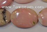 COP1027 15.5 inches 22*30mm oval natural pink opal gemstone beads