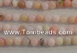 COP1060 15.5 inches 6mm round natural pink opal gemstone beads