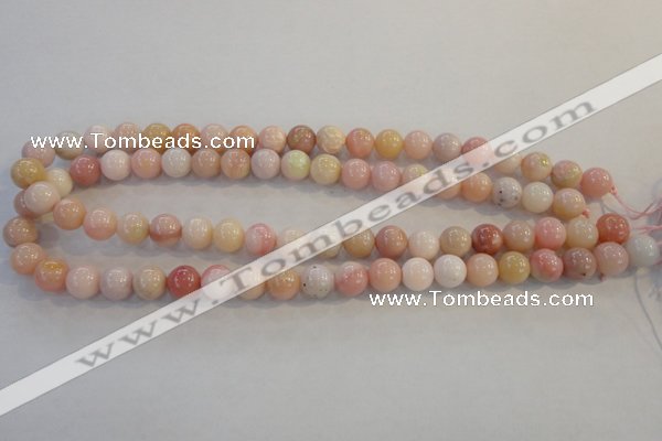 COP1062 15.5 inches 10mm round natural pink opal gemstone beads