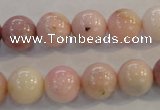 COP1063 15.5 inches 12mm round natural pink opal gemstone beads