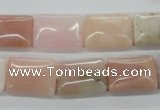 COP12 15.5 inches 13*18mm rectangle natural pink opal beads wholesale