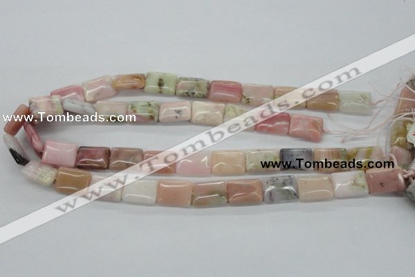 COP12 15.5 inches 13*18mm rectangle natural pink opal beads wholesale