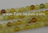 COP1201 15.5 inches 6mm round yellow opal gemstone beads