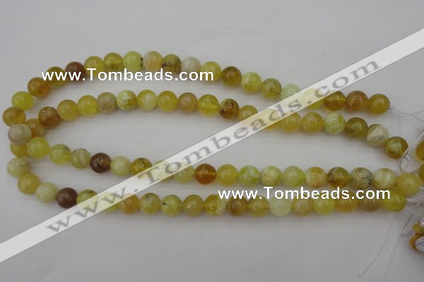 COP1203 15.5 inches 10mm round yellow opal gemstone beads