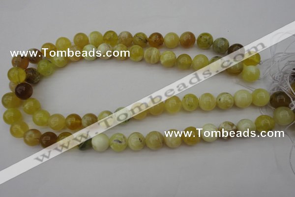 COP1204 15.5 inches 12mm round yellow opal gemstone beads