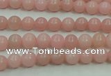 COP1211 15.5 inches 6mm round Chinese pink opal gemstone beads