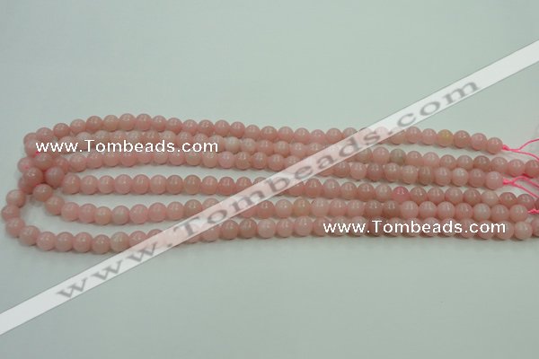 COP1211 15.5 inches 6mm round Chinese pink opal gemstone beads