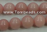 COP1215 15.5 inches 14mm round Chinese pink opal gemstone beads