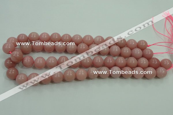 COP1215 15.5 inches 14mm round Chinese pink opal gemstone beads