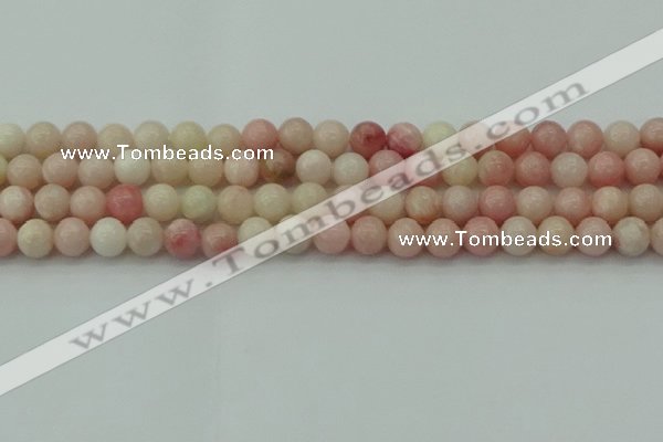 COP1226 15.5 inches 6mm round Chinese pink opal beads wholesale