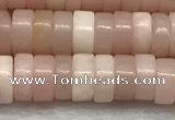 COP1233 15.5 inches 3*6mm heishi Chinese pink opal beads