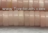 COP1234 15.5 inches 3*8mm heishi Chinese pink opal beads