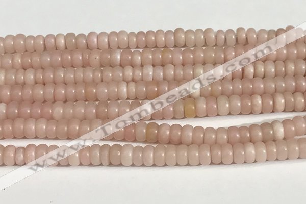 COP1237 15.5 inches 3.5*6mm rondelle Chinese pink opal beads