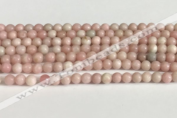 COP1241 15.5 inches 6mm round Chinese pink opal beads