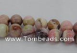 COP1251 15.5 inches 6mm round natural pink opal gemstone beads