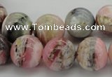 COP1255 15.5 inches 14mm round natural pink opal gemstone beads