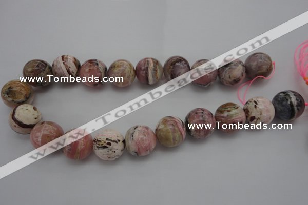 COP1258 15.5 inches 20mm round natural pink opal gemstone beads