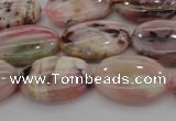 COP1273 15.5 inches 10*14mm oval natural pink opal gemstone beads