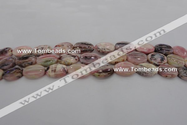 COP1274 15.5 inches 12*16mm oval natural pink opal gemstone beads