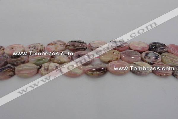 COP1275 15.5 inches 13*18mm oval natural pink opal gemstone beads