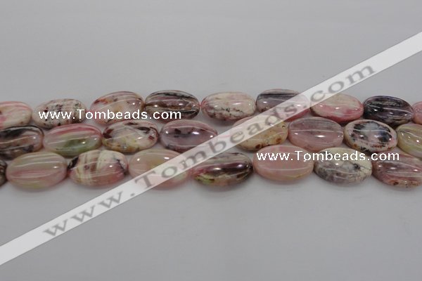 COP1277 15.5 inches 18*25mm oval natural pink opal gemstone beads