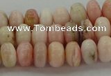 COP1286 15.5 inches 4*6mm rondelle natural pink opal beads