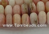 COP1287 15.5 inches 5*8mm rondelle natural pink opal beads