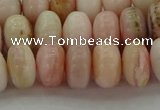 COP1288 15.5 inches 6*10mm rondelle natural pink opal beads