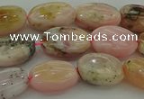 COP1290 15.5 inches 8*12mm oval natural pink opal beads