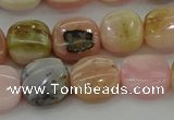 COP1299 15.5 inches 12*12mm square natural pink opal beads