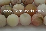 COP1333 15.5 inches 10mm round matte natural pink opal gemstone beads