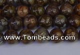 COP1371 15.5 inches 6mm round fire lace opal beads wholesale