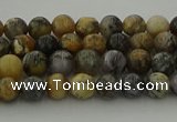 COP1380 15.5 inches 4mm round moss opal gemstone beads whholesale