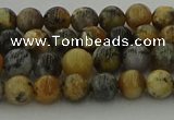 COP1381 15.5 inches 6mm round moss opal gemstone beads whholesale