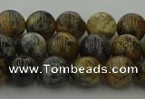 COP1382 15.5 inches 8mm round moss opal gemstone beads whholesale