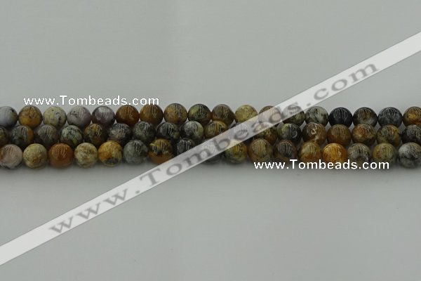 COP1382 15.5 inches 8mm round moss opal gemstone beads whholesale