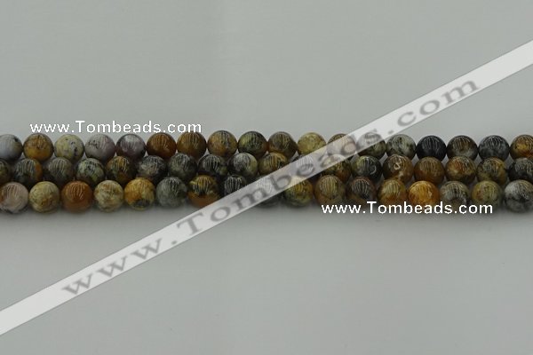 COP1382 15.5 inches 8mm round moss opal gemstone beads whholesale