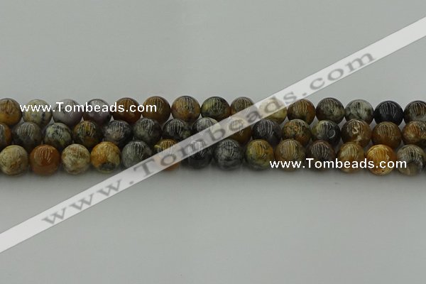 COP1383 15.5 inches 10mm round moss opal gemstone beads whholesale