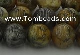 COP1384 15.5 inches 12mm round moss opal gemstone beads whholesale