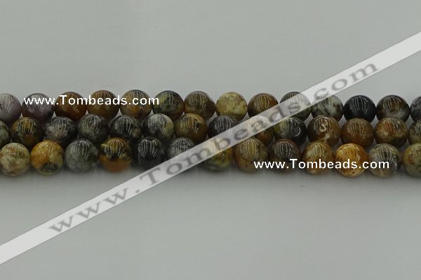 COP1384 15.5 inches 12mm round moss opal gemstone beads whholesale