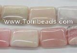 COP14 15.5 inches 15*20mm rectangle natural pink opal beads wholesale