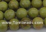 COP1403 15.5 inches 10mm round yellow opal gemstone beads