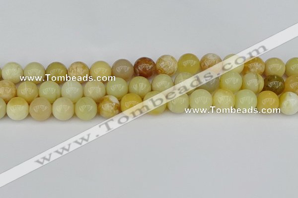 COP1429 15.5 inches 12mm round yellow opal beads wholesale