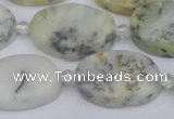 COP1433 15.5 inches 15*20mm oval white opal gemstone beads