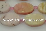 COP1436 15.5 inches 10*16mm oval natural pink opal gemstone beads