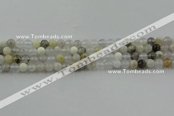 COP1451 15.5 inches 6mm round grey opal gemstone beads