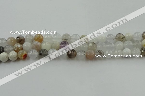 COP1452 15.5 inches 8mm round grey opal gemstone beads