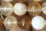 COP1458 15.5 inches 10mm round yellow opal gemstone beads