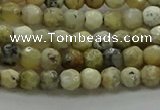 COP1470 15.5 inches 4mm faceted round African opal gemstone beads